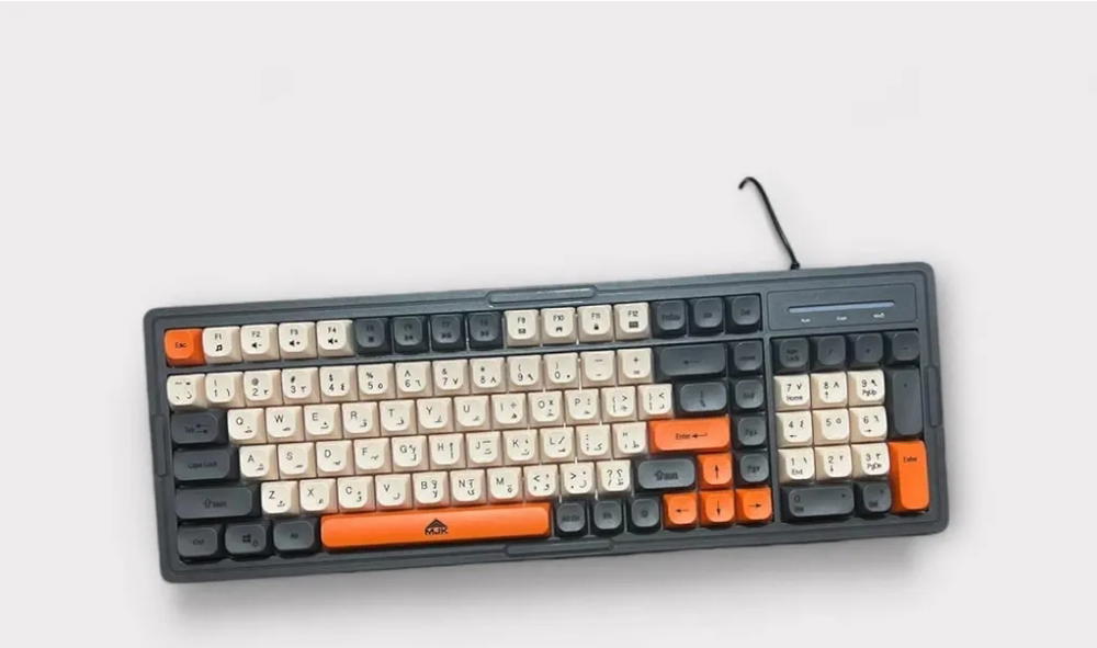 لوحة مفاتيح ألعاب سلكية بمنفذ USB k1 مصنوع من مواد عالية الجودة بمقاس متوسط، mk - k1 Preview Image