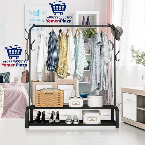 علاق ملابس بتصميم أنيق وعصري + رف سفلي للتخزين Image 4 Preview