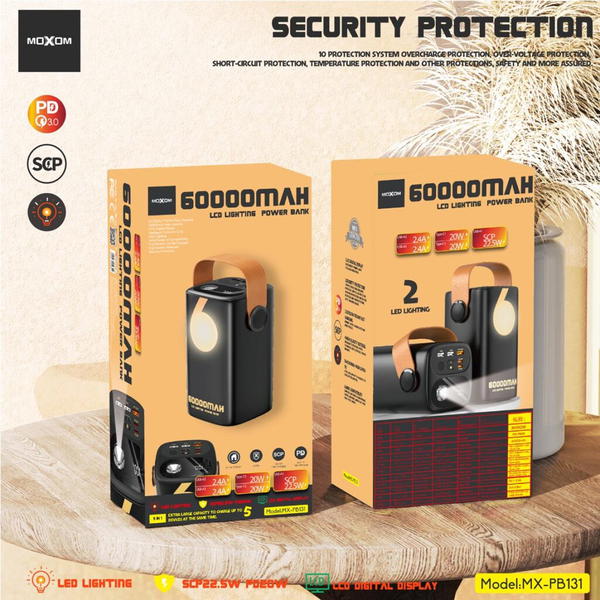 باور بنك موكسوم العملاق PB131*  مصدر طاقة لا ينفد بسهولة Image 3 Preview