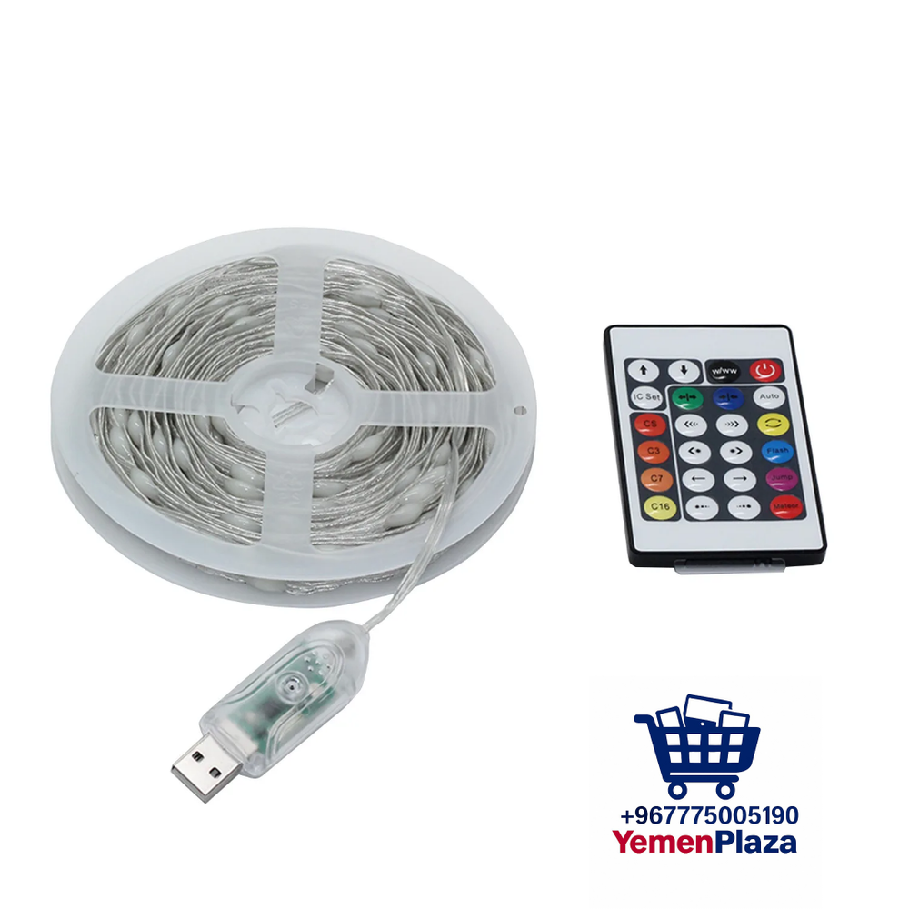 غمازات ضوئي ملون ١٠ متر ابو ريمونت تحكم  Preview Image