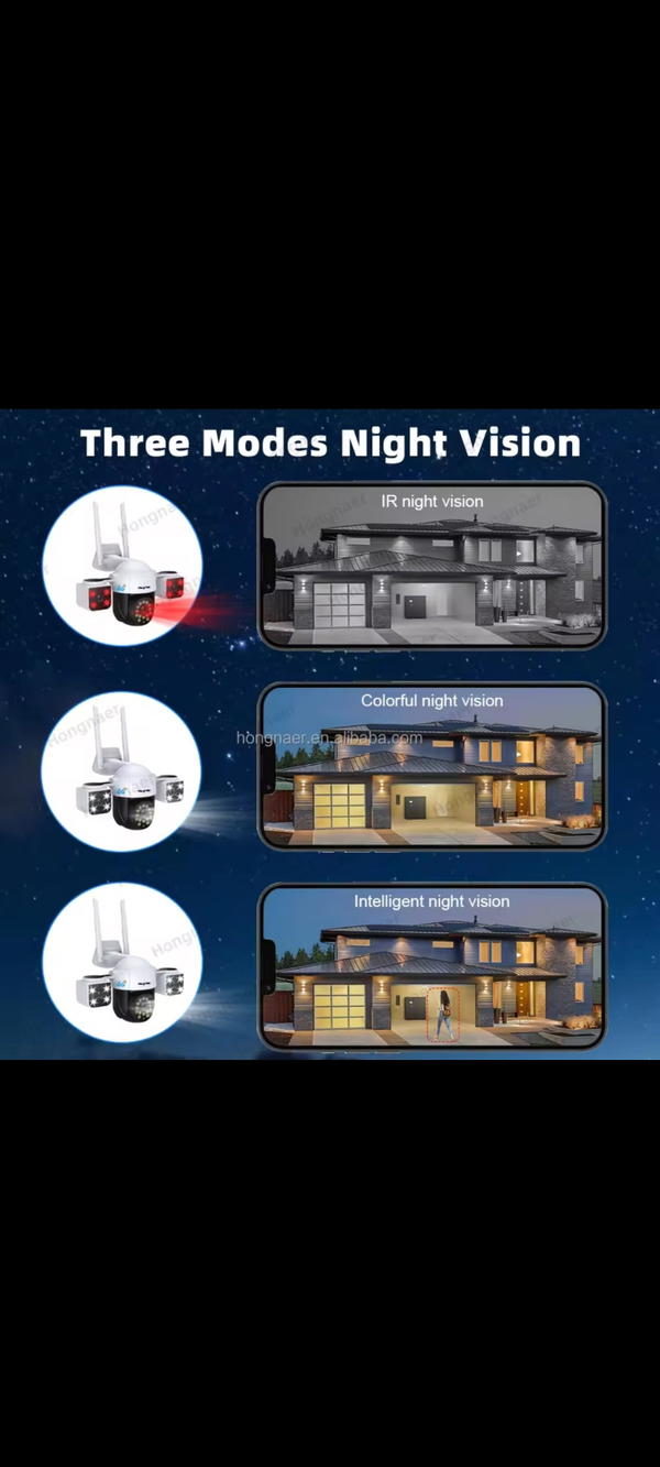 كاميرا المراقبة الذكية 12MP ثلاثية العدسات مع اتصال 4Gكاميرا مراقبة عالية التقنية بدقة 12 ميجابكسل ووضوح 6K UHD،  Image 2 Preview