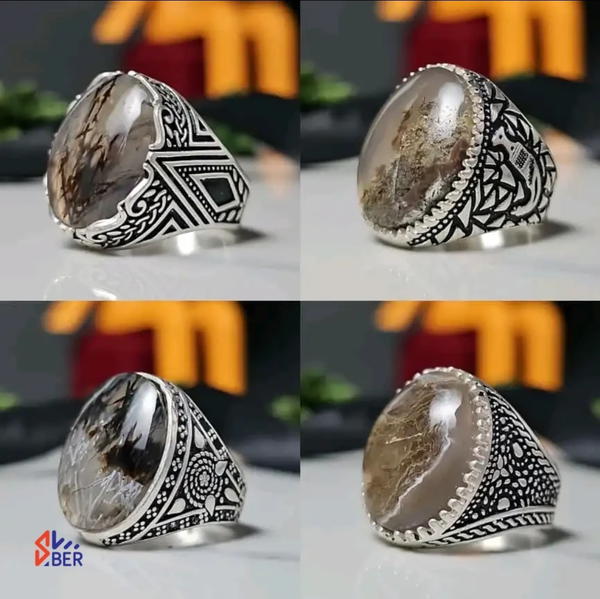خواتم فضة رجالي فاخرة – أناقة تليق بالملوك!*  متوفرة الآن في *يمن بلازا* Image 2 Preview