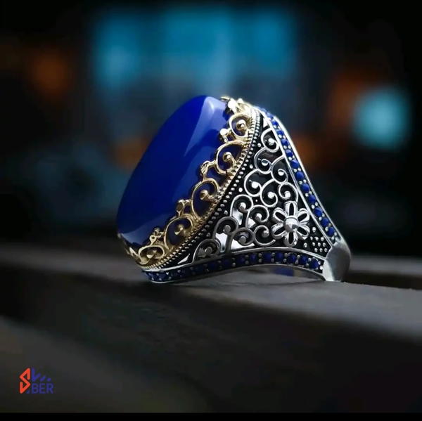 خواتم فضة رجالي فاخرة – أناقة تليق بالملوك!*  متوفرة الآن في *يمن بلازا* Image 5 Preview