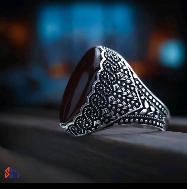 خواتم فضة رجالي فاخرة – أناقة تليق بالملوك!*  متوفرة الآن في *يمن بلازا* Image 6 Preview