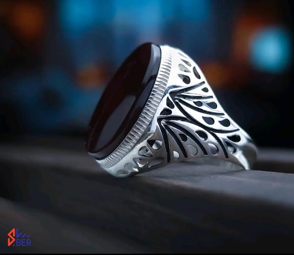 خواتم فضة رجالي فاخرة – أناقة تليق بالملوك!*  متوفرة الآن في *يمن بلازا* Image 7 Preview