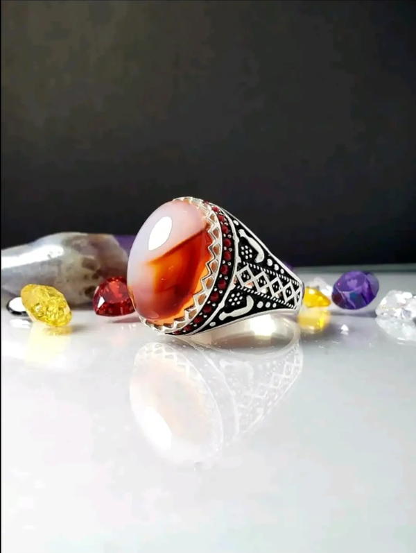 خواتم فضة رجالي فاخرة – أناقة تليق بالملوك!*  متوفرة الآن في *يمن بلازا* Image 9 Preview