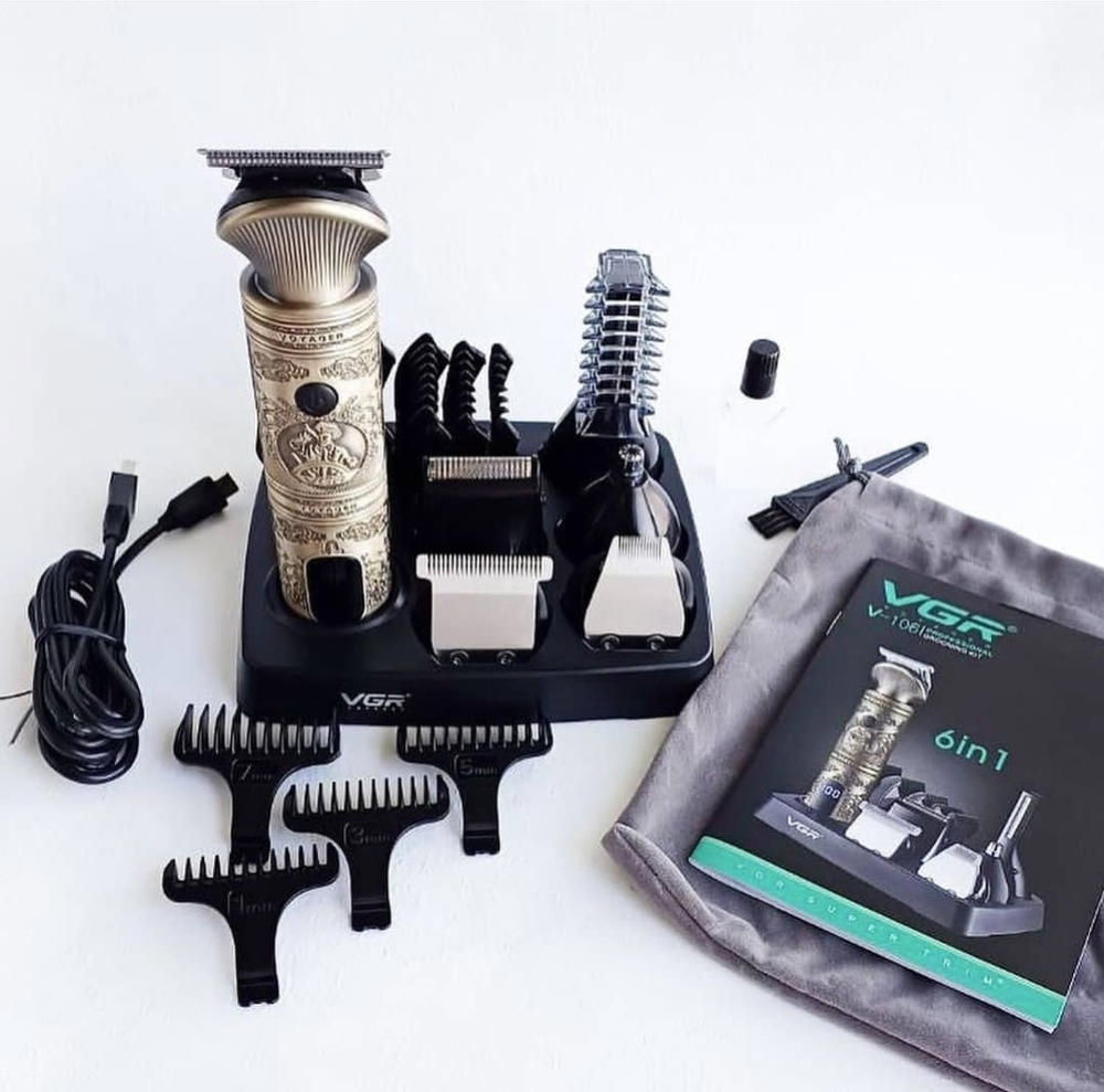 ماكينة حلاقة VGR الاحترافية 6 في 1*  للشعر واللحية والأنف – تصميم فاخر وأداء عالي  Preview Image
