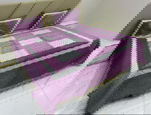 معنا إجعل غرفة نومك أكثر أناقة وراحة! وصل الموديل الجديد الفاخر بقماش مخملي ناعم ومميز جداً! Image 3 Preview