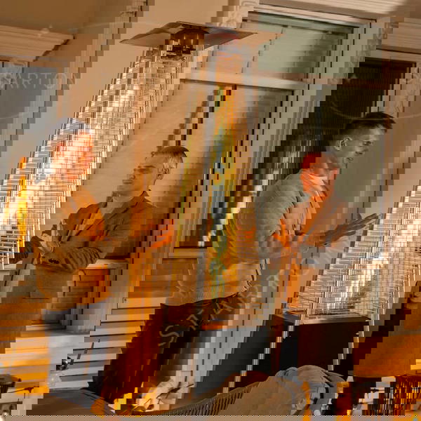 مدفأة خارجية فاخرة على شكل برج  *مثالية للحدائق، المزارع، الكافيهات، الشاليهات، الاستراحات Image 1 Preview