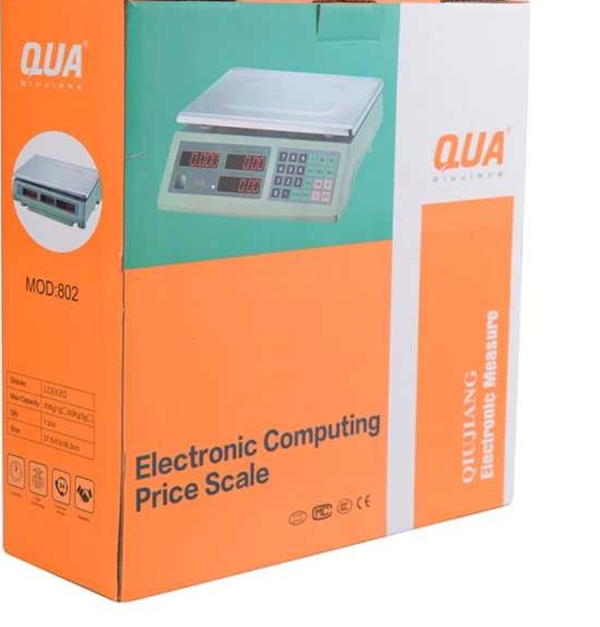 ميزان إلكتروني ذكي QUA – موديل 802*  *Electronic Computing Price Scale*  الميزان المثالي لكل محل أو بقالة أو نشاط تجاري! Image 5 Preview