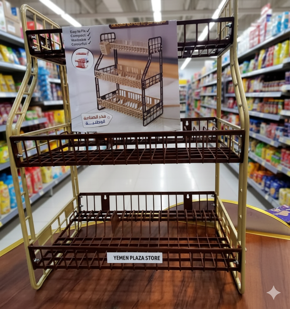 رفوف أدوات المطبخ – 3 طوابق بلاستيك عملي وقوي Preview Image