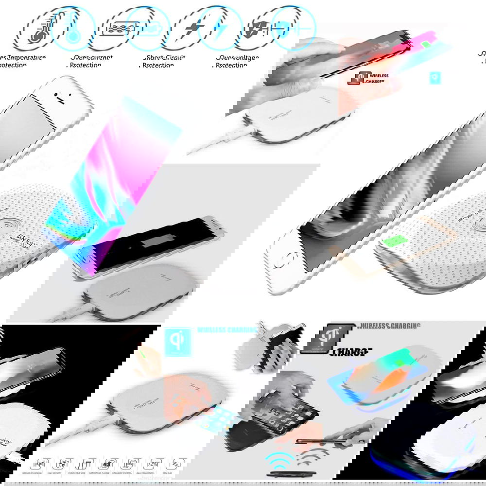 شواحن وايرلس FANTASY Wireless Chargerشحن سهل وسريع بدون أسلاك مع تصميم عصري أنيق Preview Image