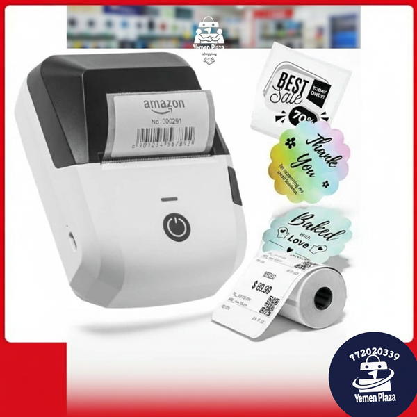 طابعة ملصقات حرارية محمولة – Niimbot B1*  حل ذكي وعملي لطباعة الباركود، الأسعار، والإيصالات بدون حبر! Image 2 Preview