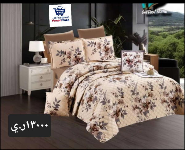 طقم لحاف ملكي فاخر – 8 قطع متوفر الآن حصرياً في يمن بلازا Image 3 Preview